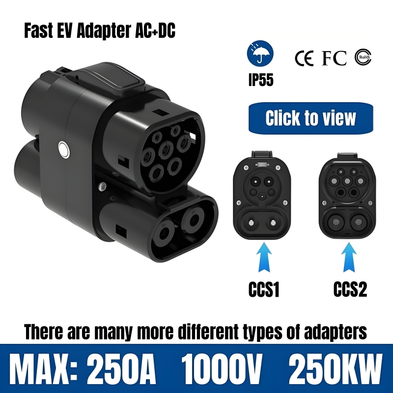 EV-Ladeadapter 250A 250KW Mehr – Ccs2 To Ccs1 Fast Charge Adapter 250Kw Bewertung und Preis