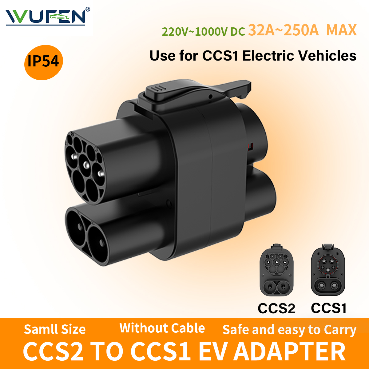 WUFEN CCS2 zu CCS1 EV-Adapter, – Ccs2 To Ccs1 Fast Charge Adapter 250Kw Bewertung und Preis
